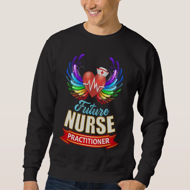 Moletom Cute Future Nurse Practitioner Graduation Hear Win (Frente)