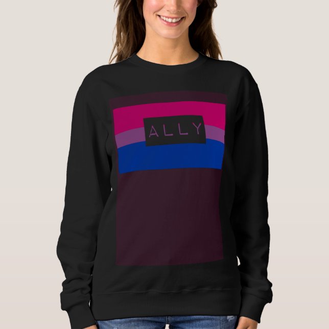 Moletom Cute Gay LGBTQ Ally Bisexual Pride Flag Queer Love (Frente)