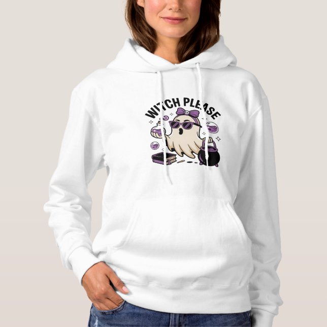 Moletom Cute Ghost Witch Halloween Potion Hoodie (Frente)