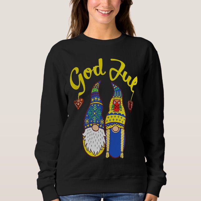 Moletom Cute Gnomes God Jul Swedish Norwegian Christmas (Frente)