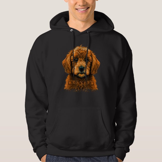 Moletom Cute Golden Doodle Dog on Goldendoodle  1 (Frente)