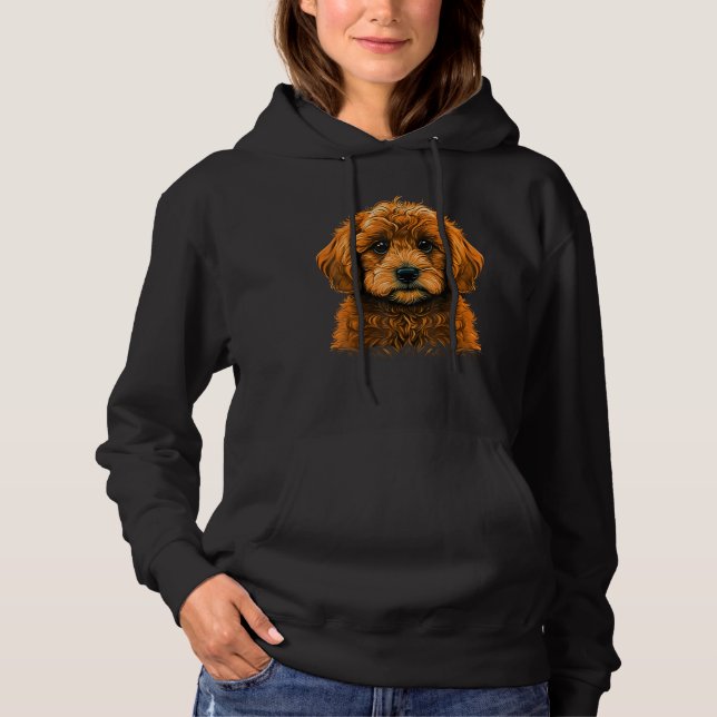 Moletom Cute Golden Doodle Dog on Goldendoodle  1 (Frente)