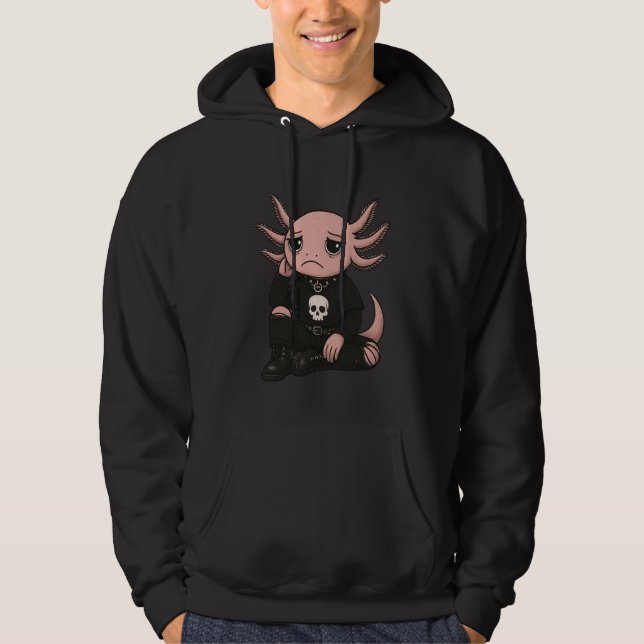 Moletom Cute Gothic Emo Axolotl Art Goth (Frente)