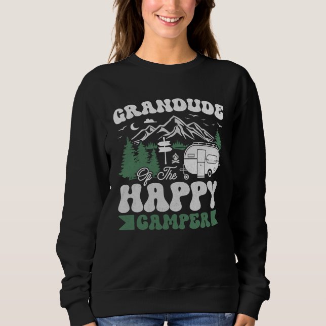 Moletom Cute Grandude Of The Happy Camper Camping Trip (Frente)