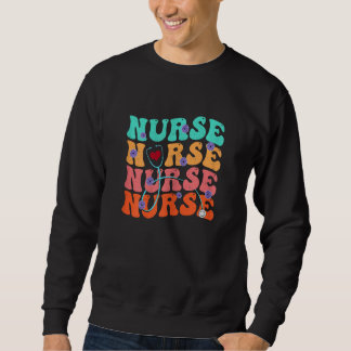 Moletom Cute Groovy Stethoscope Nurse Life Nursing Nurse W