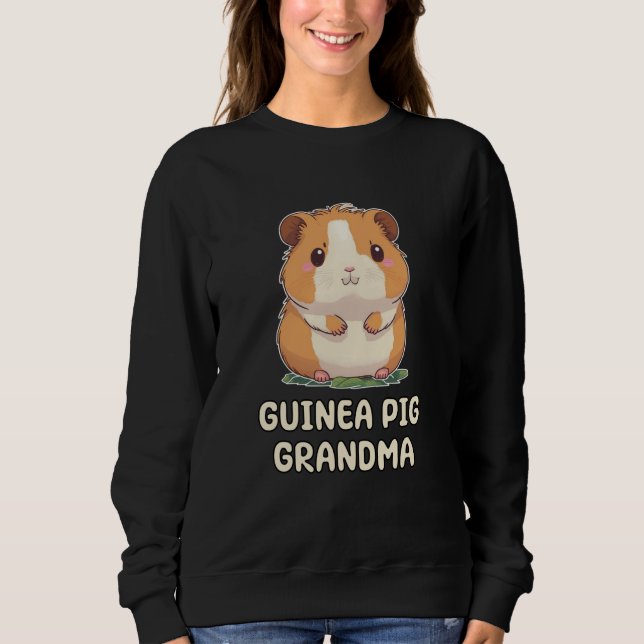 Moletom Cute Guinea Pig Grandma Grandmother Nana  1 (Frente)