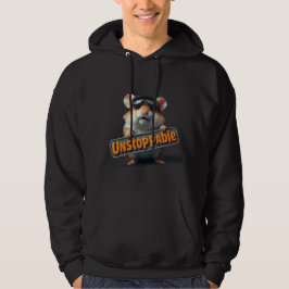 Moletom Cute Hamster Hoodie – “Unstoppable” Motivational 