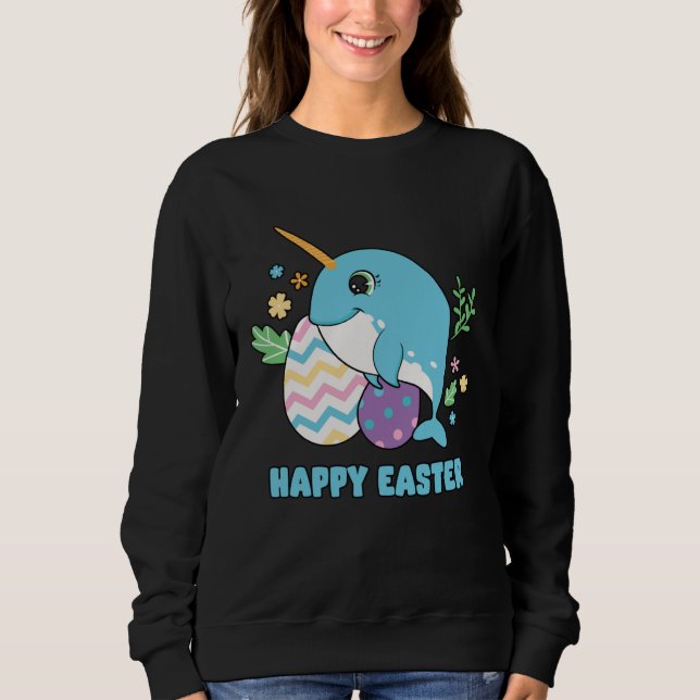 Moletom Cute Happy Easter Day Egg Hunter Boys Girls Kids O (Frente)