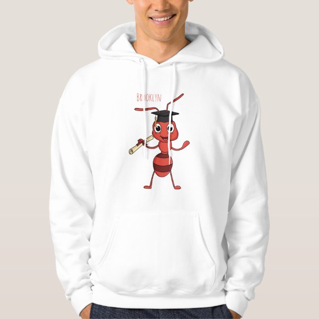 Moletom Cute happy red ant cartoon  (Frente)