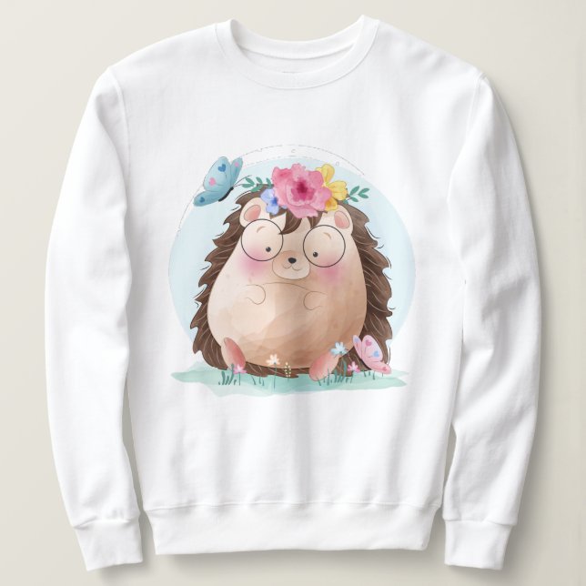 Moletom Cute Hedgehog (Frente do Design)