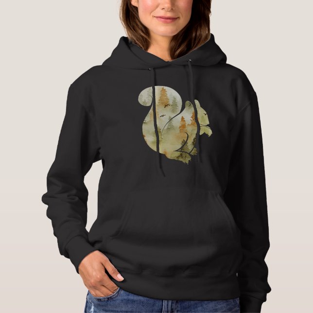 Moletom Cute Hello Fall Squirrel Autumn  Animal Leaf (Frente)