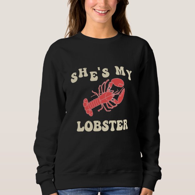 Moletom Cute His & Hers Lobster Couple Matching Shirt for  (Frente)