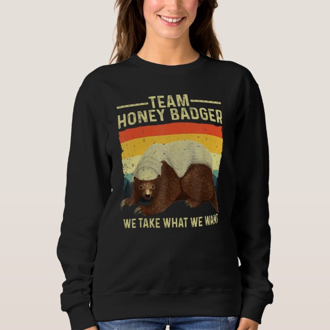 Moletom Cute Honey Badger For Men Women Ratel Honey Badger (Frente)