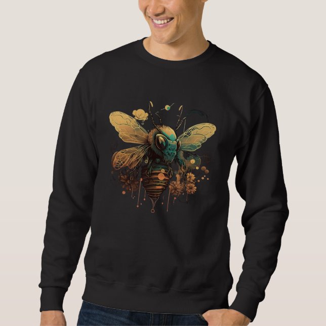 Moletom Cute Honey Bee Floral nature  who gardens Beekeepe (Frente)