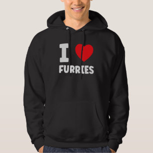 Moletom Cute I Heart Furries Furry Fandom Love
