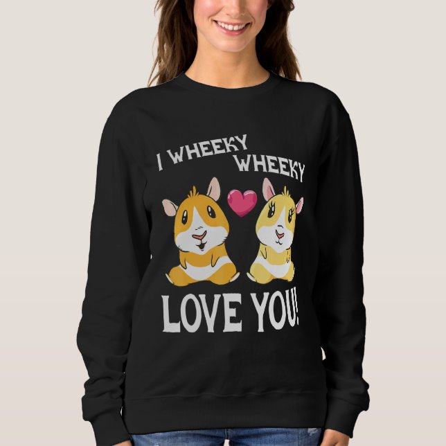 Moletom Cute I Love Guiné Pigs (Frente)