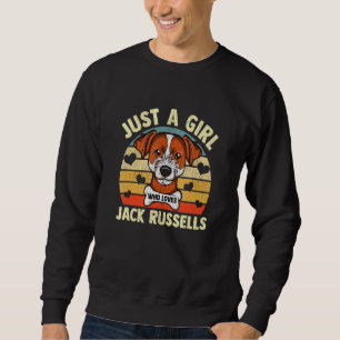 Moletom Cute Jack Terrier Russell Girl ama Jack Russell