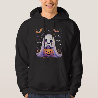 Moletom Cute Kawaii Ghost Halloween Illustration T-Shirt
