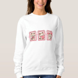Moletom Cute Kawaii Kitten Love Sweatshirt