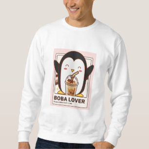 Moletom Cute Kawaii Penguin Boba Lover