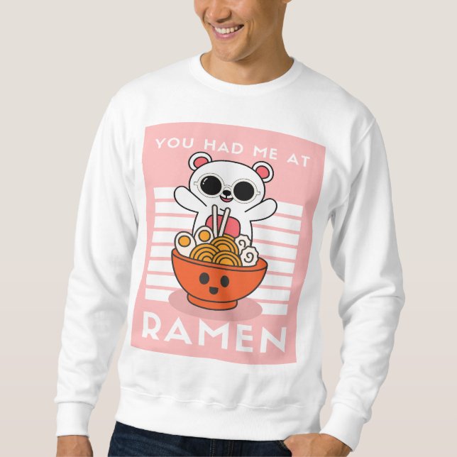Moletom Cute Kawaii Ramen (Frente)