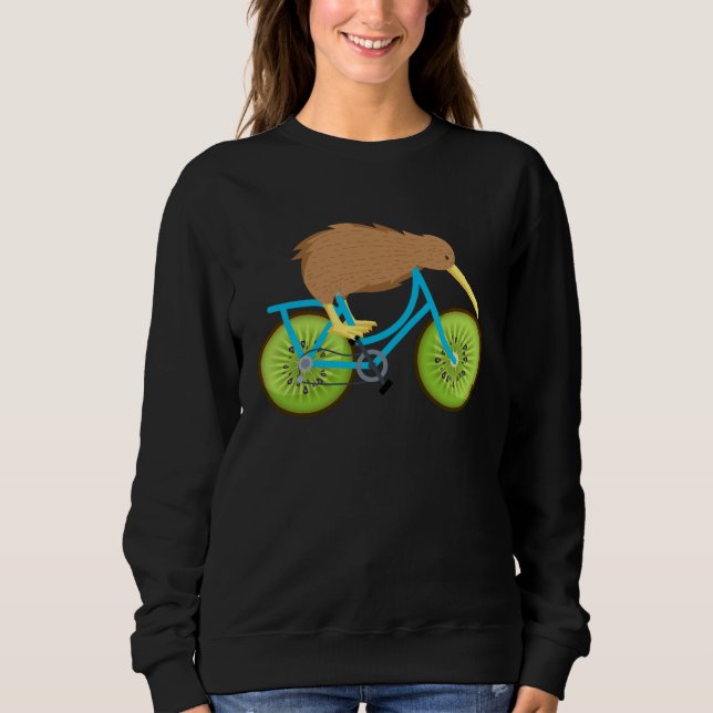 Moletom Cute Kiwi On Bicycle Kiwi Cycling Team Biking Cycl (Frente)