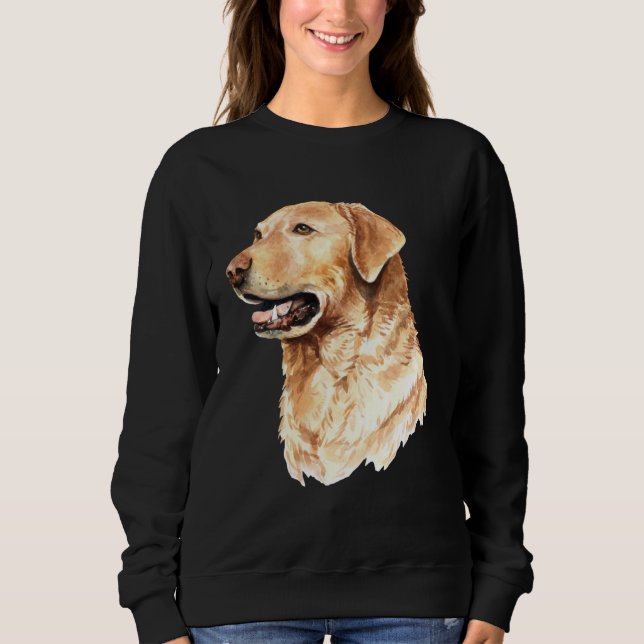 Moletom Cute Labrador Retriever Dog Portrait Lab  Owner Mo (Frente)