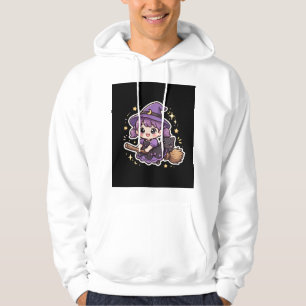 Moletom Cute Little Witch Bamboo Halloween Hoodie