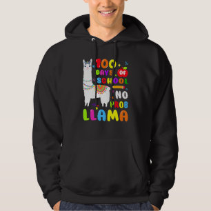 Moletom Cute Llama 100 Dias Sem Prob 100 Dias De Adu Escol