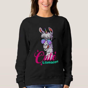 Moletom Cute Llama Alpaca Llamas Crianças Meninas Mulheres