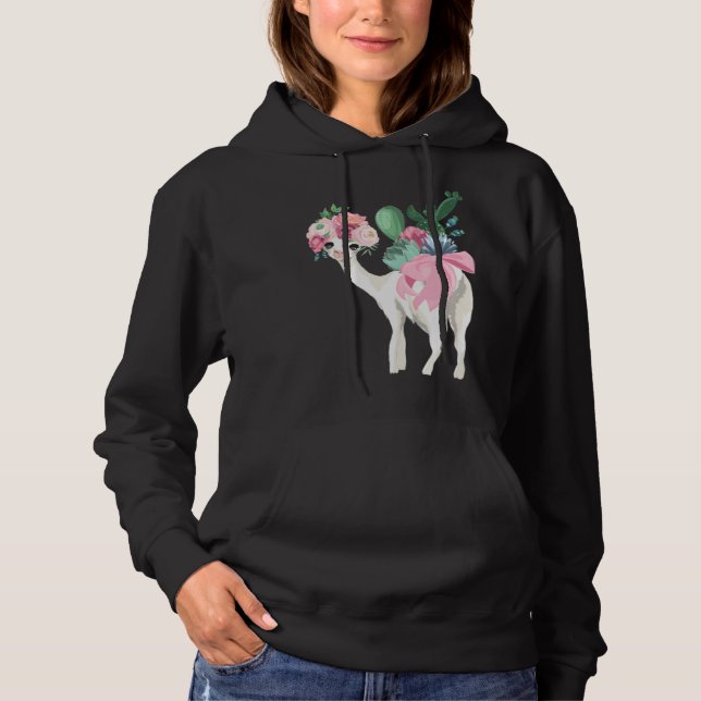 Moletom Cute Llama Drama Flower Child Pagan Tradition Kids (Frente)