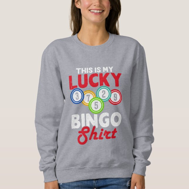 Moletom Cute lucky Bingo word art  (Frente)