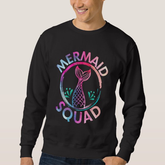 Moletom Cute Mermaid Squad Women Girls Sea Creature Mermai (Frente)