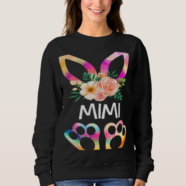 Moletom Cute Mimi Bunny Tie Dye Print  Family Easter Day M (Frente)