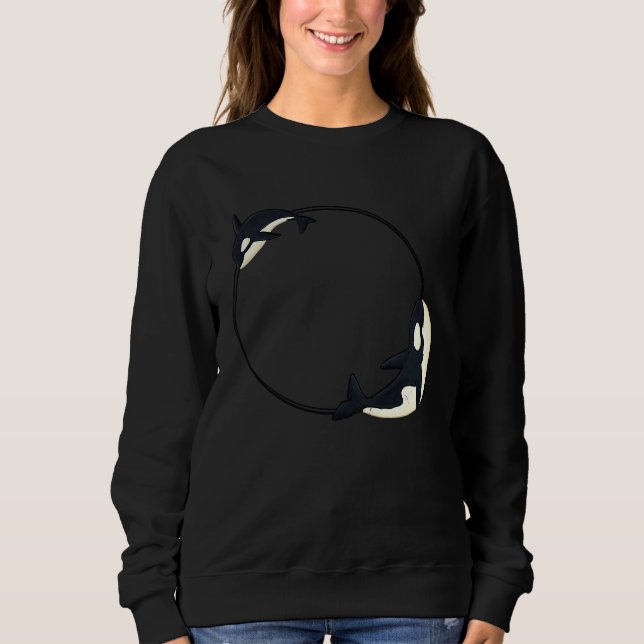 Moletom Cute Orca Funny Sea Animal Whale Orcas Men Women (Frente)