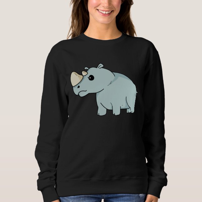 Moletom Cute Orphan Baby Rhino Stop Poaching Parents Rhino (Frente)