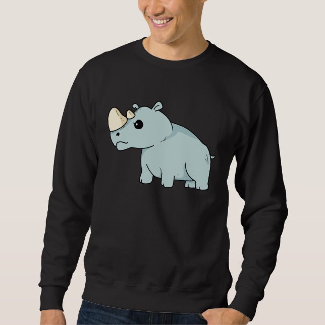 Moletom Cute Orphan Baby Rhino Stop Poaching Parents Rhino (Frente)