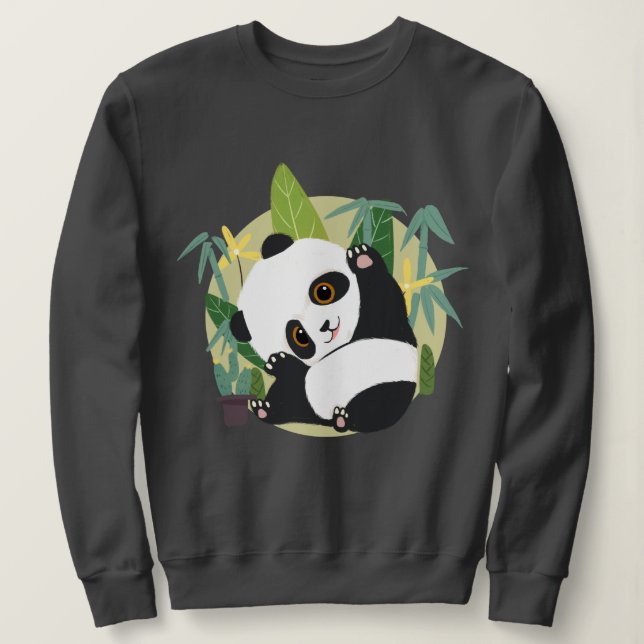 Moletom Cute Panda (Frente do Design)