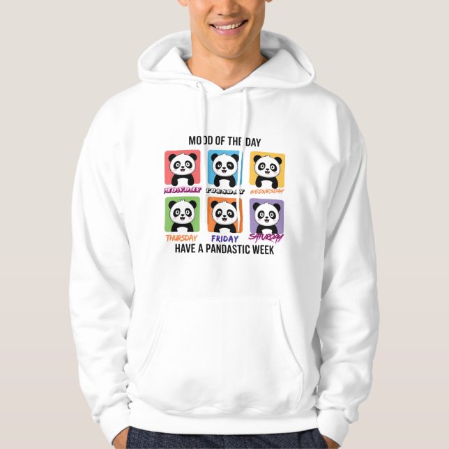 Moletom Cute Panda Mood of the Day Hoodie (Frente)