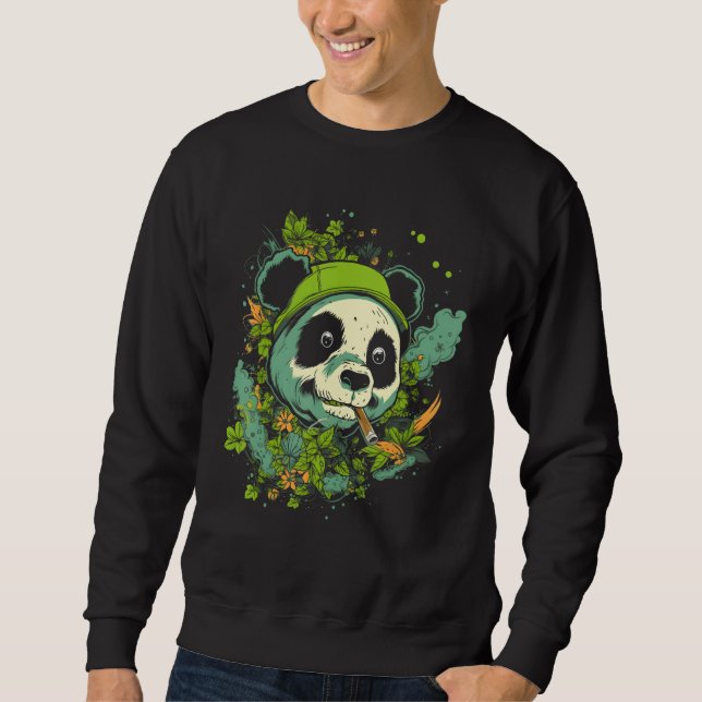 Moletom Cute Panda Splash Animal Face  Splash Paint Graphi (Frente)