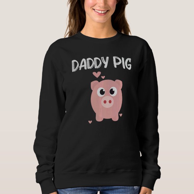 Moletom Cute Pig Designs For Dad Men  Farming Animal Pigle (Frente)