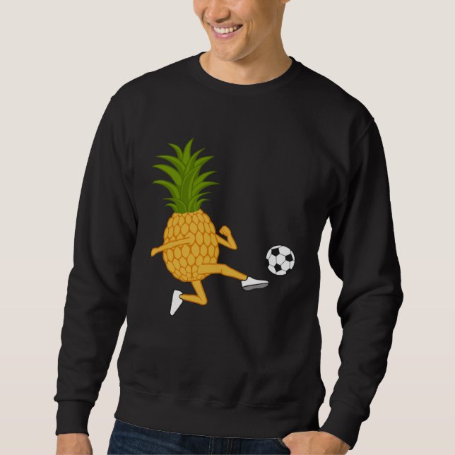 Moletom Cute Pineapple Kicking Ironic Summer Fruits (Frente)
