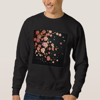 Moletom Cute Pink Cherry Blossom Illustration Flowers Mini