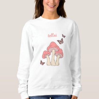 Moletom Cute Pink Mushroom Sweater