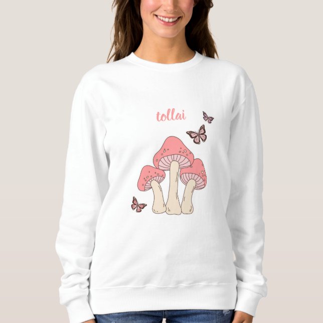 Moletom Cute Pink Mushroom Sweater (Frente)