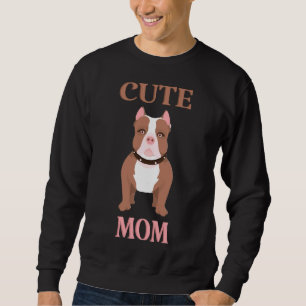 Moletom Cute Pitbull Mãe Bull Mamãe Terrier