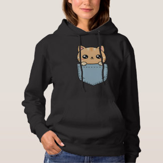 Moletom Cute Pocket Cat Hoodie