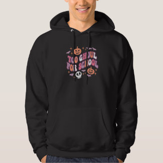 Moletom Cute Professor de Halloween Escolares Groovy Truqu