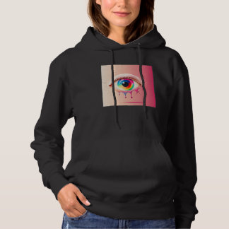 Moletom Cute Rainbow Eye Illustration Colorful Tears Uniqu