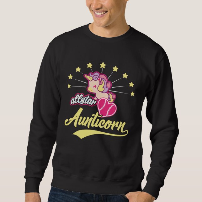 Moletom Cute Rainbow Pastel Allstar Aunticorn Unicorn Hear (Frente)